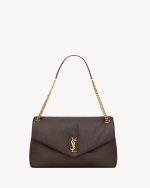YSL Calypso large in grained lambskin